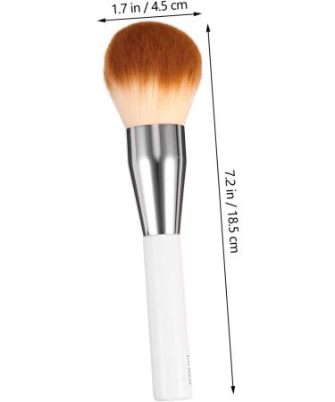 Ipetboom White Foundation Makeup Brush Foundation Brush Cosmetic Blush Artificial Fiber White Makeup Brush Tool - Buy Online on GoSupps.com