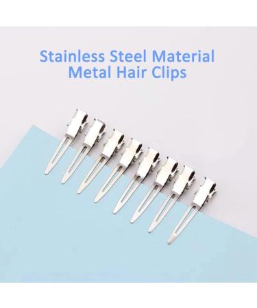 60 Pcs Metal Duck Billed Hair Clips for Women - Silver Hair Styling Sectioning Clips - Hairdressing Single Prong Curl Clips - Alligator Clips Hair Pins - Includes Storage Box - Ideal for Salon, Barber, DIY - Buy Online on GoSupps.com