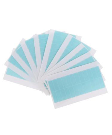 Didiseaon Double Sided Extension Tape 10 Sheets double sided pu curly human hair wig film Label Headband Reissue block extension belt Tape for Hair Extension double sided tape extend glue
