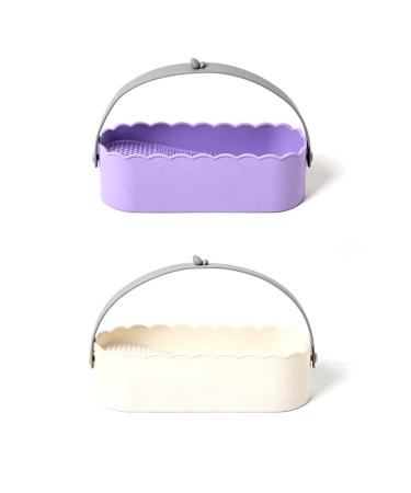 Makeup Brush Cleaning Box Washing and Drying Integrated Silicone Brush Powder Puff Cleaning Tool Drying Without damaging The brush/987