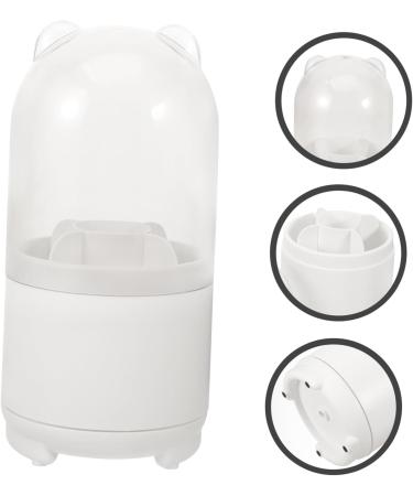 Tofficu Pencil Holder Clear Acrylic Makeup Organizer Pen Holder Eyebrow Pencil Hairbrush To Rotate - Buy Online on GoSupps.com