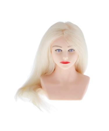 27 '' Head Model Female Display Stand for Curly / Beige