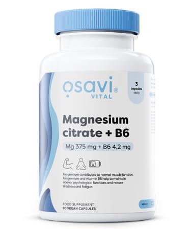 OSAVI Osavi Magnesium Citrate + B6 375mg - 90 vcaps