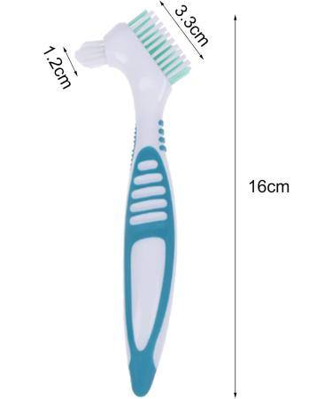Rnitle 2-Piece Toothbrush Prostheses Set - Double-Bristled Dental Care Brushes with Ergonomic Rubber Grip (Orange & Green) - Buy Online on GoSupps.com