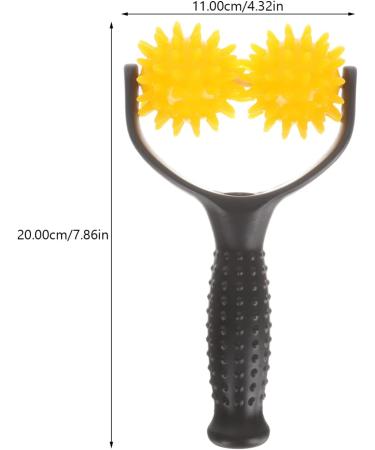 Buy Gatuida Fascia Muscle Roll - Deep Tissue Massage Device for Neck Arm & Back Relief - Yellow Body Roller Tool | International Shipping Available - Buy Online on GoSupps.com