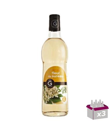 Set of 3 Gilbert Syrups – Elderflower – 3 x 70 cl
