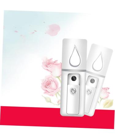 PLAFOPE 2pcs Face Sprayer Makeup Brishes Handy Facial Sprayer for Eyelash Extensions Nanometer Sprayer White - Buy Online on GoSupps.com