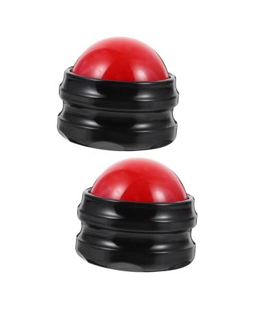 FRCOLOR 2 STK Massage globe Portable Massage Loungmable Massage device Lacrosse Massage device Handball Massageball Yoga accessories Fitness training ball Handy practice ball fitness equipment PP