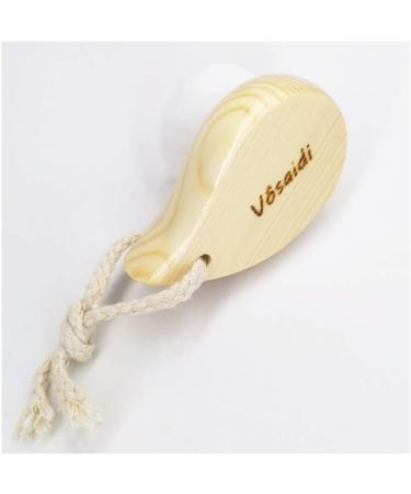 Vsaidi Wooden Handled Facial Cleaning Brush - Exfoliating Pore Cleaner and Skin Care Tool - Buy Online on GoSupps.com