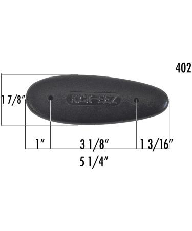 Kick-EEZ Grind to Fit Recoil Pad with Sorbothane - Trap Black - Shotgun/Rifle Butt Stock Pad - 2 X 5 5/8 X 1 1/8 - Shooting Accessories - Buy Online on GoSupps.com