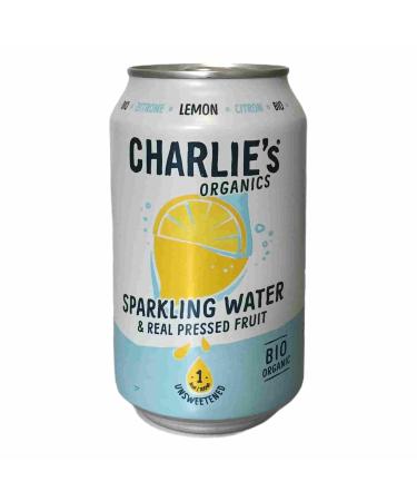 Buy Charlie's Organics Sparkling Water Lemon - 12x330ml Cans | Eco-Friendly & Disposables | International Shipping - Buy Online on GoSupps.com