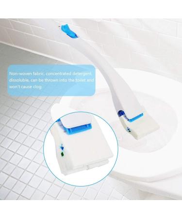 Disposable Toilet Bowl Brush Toilet Cleaning System Toilet Cleaning System Starter Kit Replaceable Concentrated Detergent Head Bathroom Disinfecting Toiletwand - Buy Online on GoSupps.com