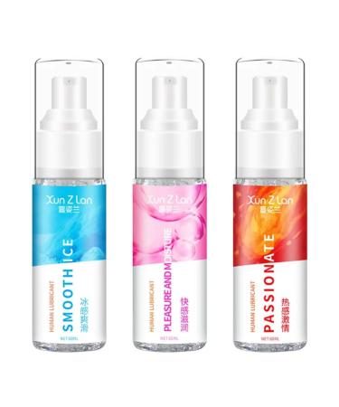 Ice Hot Lubricant Water Based Formula for Anal Play Sensual Ice and Heat Sensations with Sex Toys 3PCS