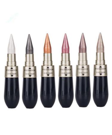 6 UNIDS/SET 2 IN 1 DOUBLE EYEINER DELINER OF BLACK -EYE WATERPORE OPLING BLACK OPLER.