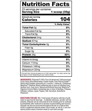 Metabolic Nutrition Whey Protein Isolate - Peanut Butter Cookie 1.54lb | 26g Protein Zero Carbs Fast Digesting Low Fat - Buy Internationally - Buy Online on GoSupps.com