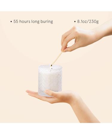 La Jolie Muse Vanilla Cake Scented Candle 8 oz - 55 Hour Burn Time - Luxury Natural Soy Wax Candle for Home - Buy Online on GoSupps.com