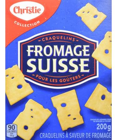 Christie Swiss Cheese Crackers 200g/7.1oz - Imported from Canada - Pack of 6 - Buy Online on GoSupps.com