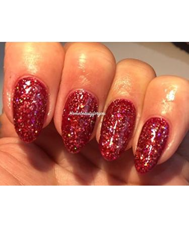 Bluesky NAIL GEL POLISH RED GLITTER Red MERLOT Multi Glitter Sparkle BLZ12 Christmas UV LED Soak Off 10ml - Buy Online on GoSupps.com