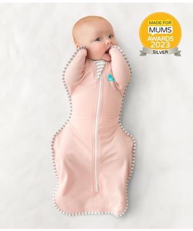 Love To Dream Swaddle UP Medium Pink - Ideal Fabric for 20-24 C, Hip-Healthy Design, Twin Zipper for Easy Changes - 6-8.5kg - Buy Online on GoSupps.com
