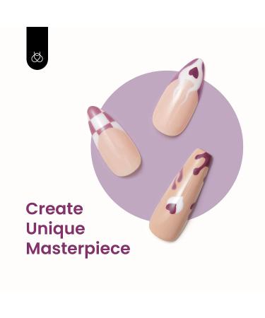 Beetles 4 Colors Purple Glitter Gel Nail Polish Set - Lilac Mauve Kit for DIY Manicure & Home Nail Decoration - Soak Off LED Lamp Gel Polish - Perfect Gifts for Women - Buy Online on GoSupps.com