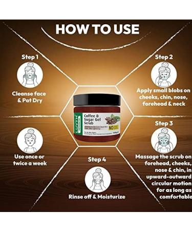 100% Natural & Vegan Face Scrub for Men & Women - Reduces Tan Blackheads & Dirt for Smooth Skin (100gm Coffee - Buy Online on GoSupps.com