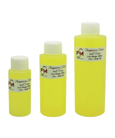 Coco Mango Yellow Fragrance Oil - 1 Fl Oz Glass Roll On (30ml) 1.01 Fl Oz (Pack of 1)