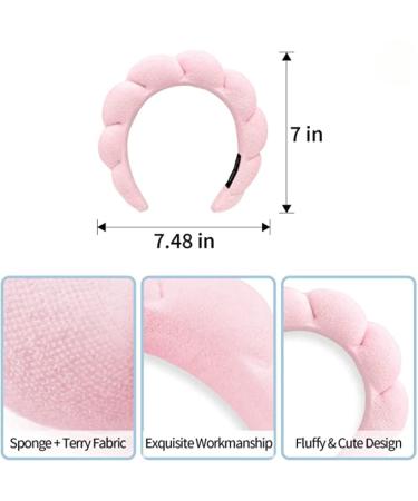 COMYX Bubble Headband for Women - Pink Spa Headband for Makeup, Skincare, Face Washing, Shower & Makeup Removal - Buy Online on GoSupps.com