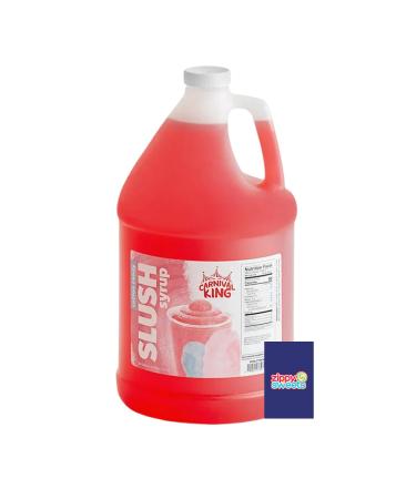 ZippySweets - Cotton Candy Flavour Slushy Machine Concentrate 1 Gallon 5:1 Mix Ratio for Slushie Machine Slush Machine - Includes Bonus Mixing Guide - Great Slushie Syrup For All Home and Commercial Slushy Machines