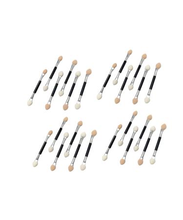 NOLITOY 30pcs Eye Shadow Brush Miss Makeup Tools Double Head 7.5X0.5cm As Shown