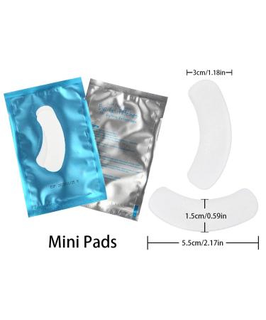 Lunamoon 50 Pairs Boat Shape Eye Pads for Eyelash Extensions - Best Under Eye Pads & Accessories - Mini Blue - Buy Online on GoSupps.com