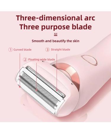 Elorixa Shaver Modira Eviay Premium Gleam Pro 3.0 Shaver for Women 2 in 1 Wireless Electric Waterproof Razors Wireless Bikini Trimmer for Epilator (Pink *1) - Buy Online on GoSupps.com