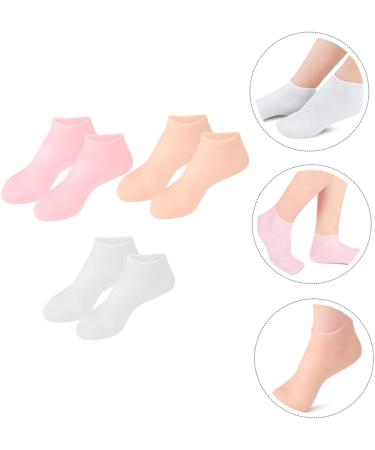 DOITOOL 3pairs Moisturizing Socks Skin-Friendly Care Socks Protective Moisturizing Sock Silicone Socks for Women Anti-Cracking Foot Covers Spa Socks Elastic Sebs Nursing Cover Girl Child 23x9.5cm - Buy Online on GoSupps.com