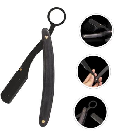 Beavorty Folding Knife Holder & Chestnut Razor Holder for Men | Stainless Steel Manual Razors with Wooden Handle - Buy Online on GoSupps.com