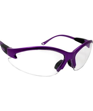 Global Vision Cougar Safety Glasses | Clear Lens Purple for Nurses, Dental Assistants, Women & Men - Buy Online on GoSupps.com