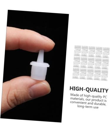 100pcs Glue Replacement Bottle Stoppers | Precision Plug White for Crafts & DIY | International Shipping Available - Buy Online on GoSupps.com