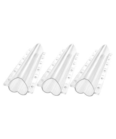 GANAZONO 3pcs Vegetable Shaping Star Pizza Accessories Strawberry Fruit Stereotypes Transparent 20x6.5cm
