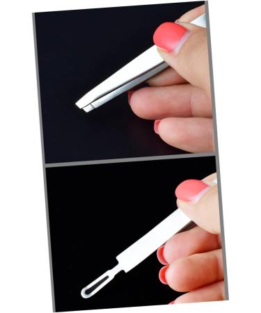 minkissy 1pc Eyebrow Clip Stainless Steel Eyebrow Eyelash Makeup Lash Cluster Eyelashes Tweezer Multifunction Eyelash Curler medium Silver - Buy Online on GoSupps.com