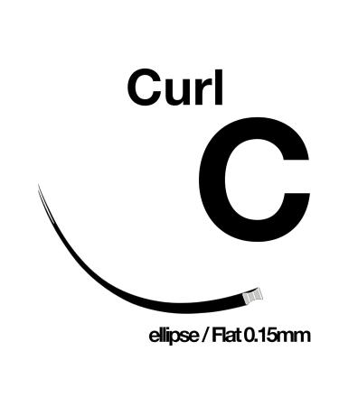 Ellipse Eyelashes 0.15mm C Curl 11mm Flat Lash Extensions | Soft Volume Lash Extensions for Professional Use - Buy Online on GoSupps.com