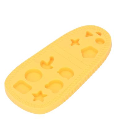 Soft Silicone Baby Teether Slipper with Textured Patterns - Yellow - Buy Online on GoSupps.com