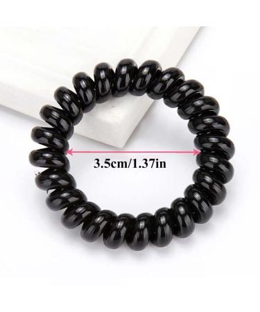 Tomedeks 12-Piece Spiral Hair Ties for Women & Men | Trackless Rubber Bands Strong Hold Scrunchies - Buy Online on GoSupps.com