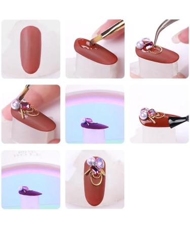 Dajidafu Stainless Steel Nail Art Tweezers Clamping Tools Professional Simple Small Rhinestone Picker Picking Tweezer Hand Tool - Buy Online on GoSupps.com