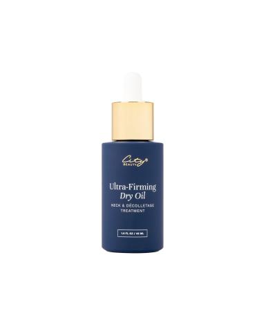 City Beauty Ultra-Firming Dry Oil - Neck & D colletage Treatment - Hydrate & Lift - Solution for Crepey Skin Sagging & Wrinkles - Non-Greasy Formula - Anti-Aging Cruelty-Free Skin Care