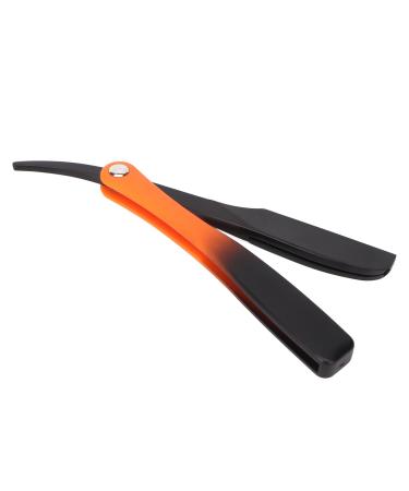 Straight edge razor profession of celler manual barber barber razor foldable gentlemen single straight blade razor razor barber profession eller barber cut throat (black)