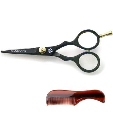 Japanese Mustache Scissors and Beard Trimming Set - 4.5 (11.5cm) Sharp Blades with Presentation Case, Comb, and Tip Protector - Buy Online on GoSupps.com
