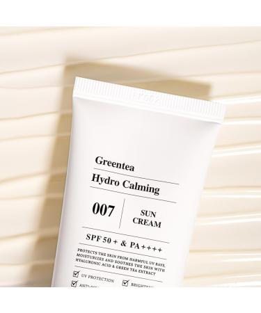 Green Tea Hydro Calming Sun Cream SPF50+ PA++++ | 2.03oz/60ml Sunscreen for Sensitive Skin - International Shipping Available - Buy Online on GoSupps.com