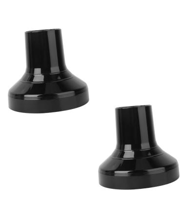 Healeved 2 Pcs Hair Styling Hood Hair Blower Accessory Salon Hair Dryer Cover Hair Dryer Cap Abs Black 16x15cmx2pcs Blackx2pcs