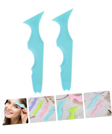 DOITOOL Lipstick 2pcs Silicone Beauty Ruler Makeup Mascara Makeup Samples Eyebrow Template Silicone Board Eyelash Eyeshadow - Buy Online on GoSupps.com