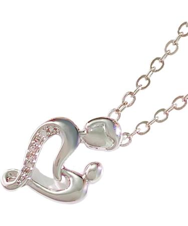Oralgos Elegant Aesthetic Women's Necklace - Unique Mother-Child Love Trailer Pendant - Silver Necklaces for Women - Buy Online on GoSupps.com