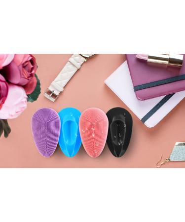 YEALIFE Silicone Face Exfoliator Scrubber - Manual Facial Cleansing Brush for Deep Pore Exfoliation - 4 Pack - Buy Online on GoSupps.com