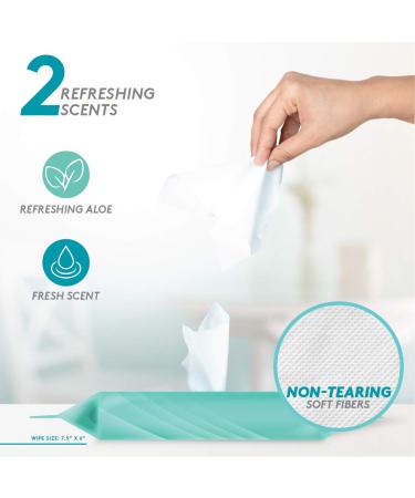 Brookstone 12 Packs - 20 Count Sanitizing Hand Wipes for Cleansing and Waterless Wash - Travel Size, 240 Wipes (Clear Fresh) - Buy Online on GoSupps.com
